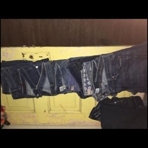 8 pairs designer denim